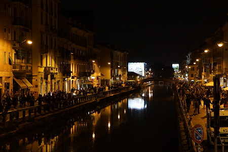 ナヴィリオ運河の夜