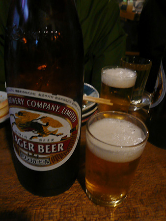 京成立石・宇ち多” 瓶ビール(大) 540円