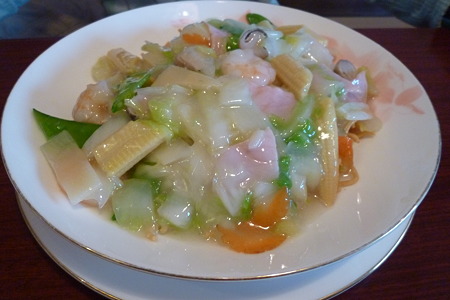 海鮮かた焼きそば