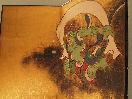 重要文化財　尾形光琳　風神雷神図屏風