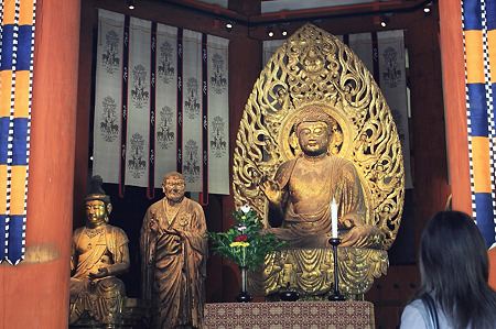 2010.04.28　興福寺　北円堂　弥勒如来坐像と世親立像