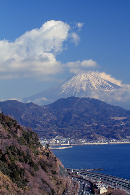 薩た峠から望む富士山